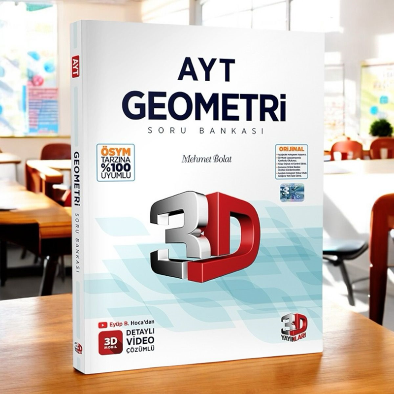 Ayt Geometri Tamamı Video Çözümlü Soru Bankası 3d Yayınları