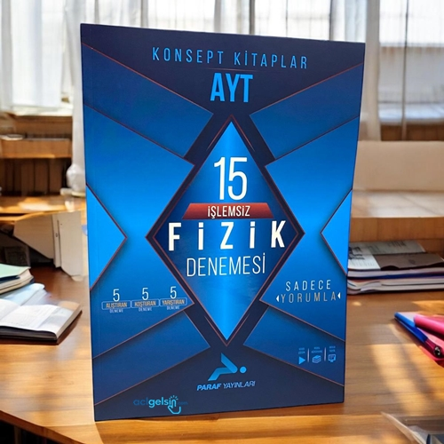 Ayt İşlemsiz Fizik 15 Deneme Paraf Yayınları