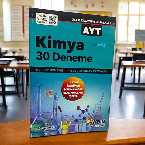 Ayt Kimya 30'lu Deneme Tamamı Video Çözümlü - Aydın Yayınları