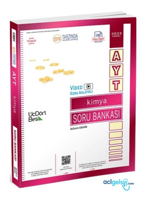 Ayt Kimya Soru Bankası Üç Dört Beş Yayınları