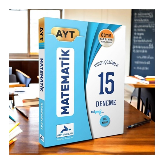 Ayt Matematik 15 Deneme Video Çözümlü Paraf Yayınları