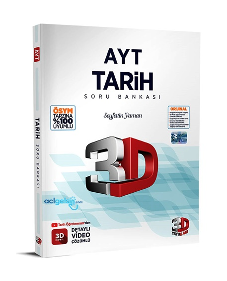 Ayt Tarih Tamamı Video Çözümlü Soru Bankası 3d Yayınları