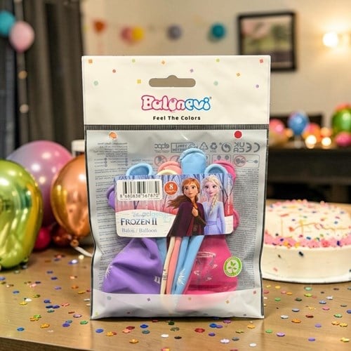 Balonevi Frozen 2 Baskılı Balon 8'li 12 İnç