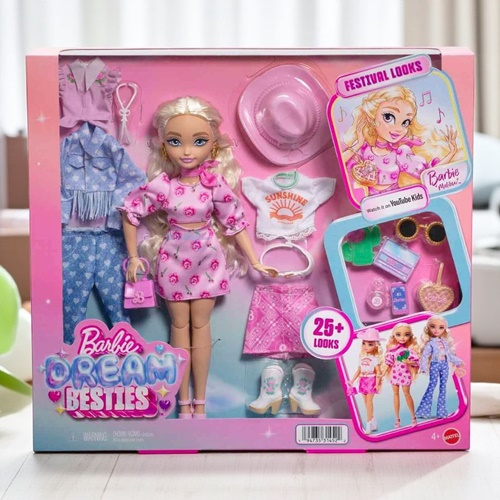 Barbie Dream Besties Festival Kombinleri Barbie Malibu Bebek Ve Aksesuarları