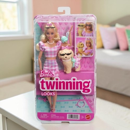 Barbie Uyumlu Dostlar Sarı Saçlı Bebek Ve Köpekçiği Jfp36