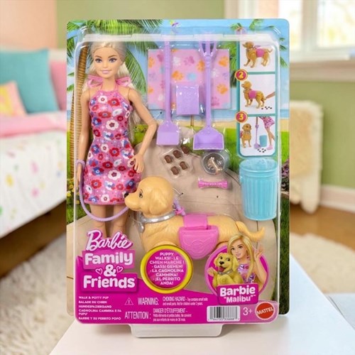 Barbie Ve Köpekçiğin Yürüyüş Zamanı Oyun Seti Jjb46