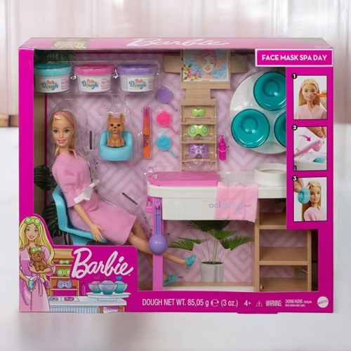 Barbie Wellness Yüz Bakımı Yapıyor Oyun Seti