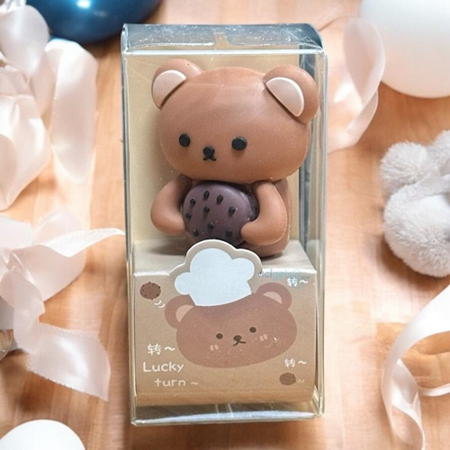 Bear Figürlü 3d Silikon Kalemtraş Renkli