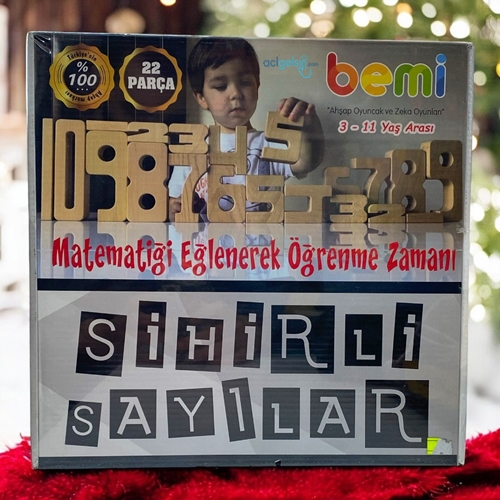 Bemi Sihirli Sayilar 22 Parça 3d Ahşap Puzzle