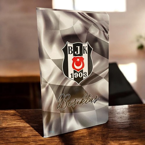 Beşiktaş Bloknot 8x13 Cm Karton Kapak Tel Dikiş