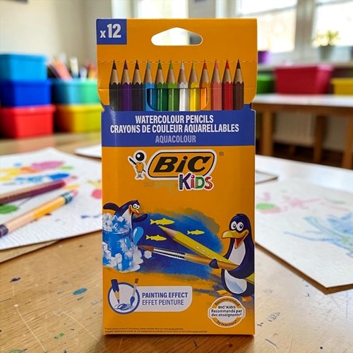 Bic Aquacouleur Kuru Sulu Boya 12 Renk