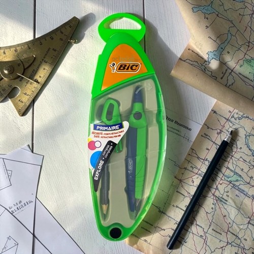 Bic Başlangıç Pergel Seti 3 Parça Yeşil-mavi