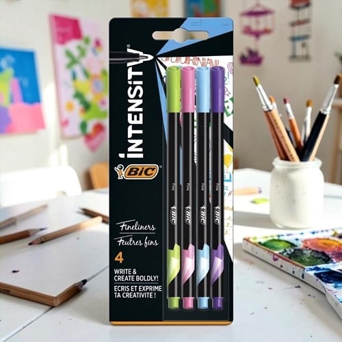 Bic Intensty Fineliner 4lü Blister Fun 942076