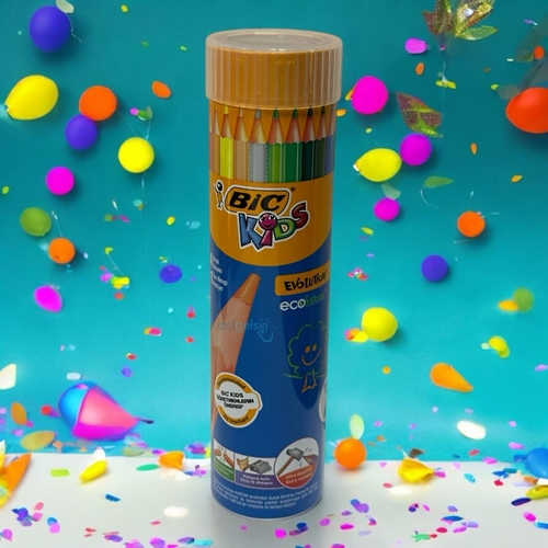 Bic Kids Evolution Kuru Boya Kalemi Metal Tüp 24 Renk