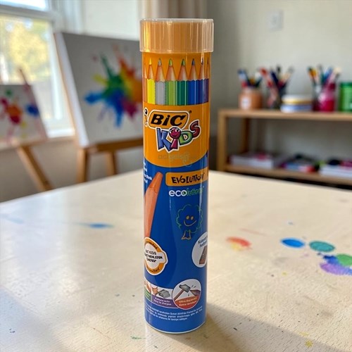 Bic Kids Evolutıon Kuruboya Kalemi 12 Li Metal Tüp