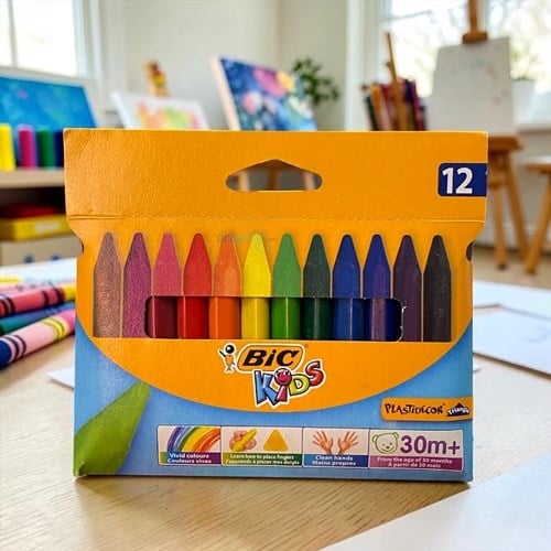 Bic Kids Plastidecor Üçgen Pastel Boya 12 Renk
