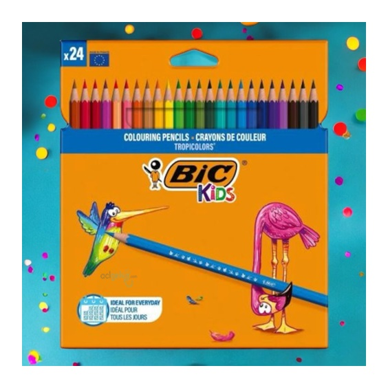Bic Kids Tropıcolors 2 Kuruboya Uzun Boy 24 Renk