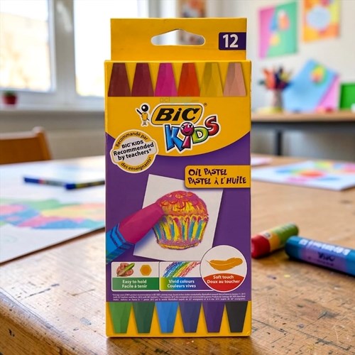 Bic Kids Yağlı Pastel Boya 12 Renk