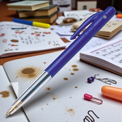 Bic M10 Basmalı Tükenmez Kalem Mavi