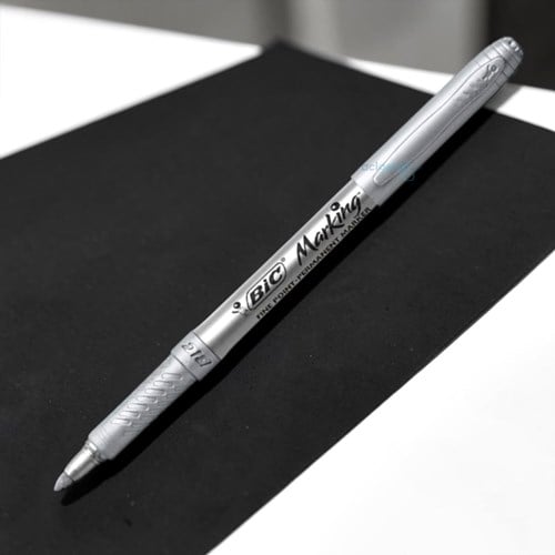 Bic Marking Davetiye Kalemi Gümüş Keçe Uçlu