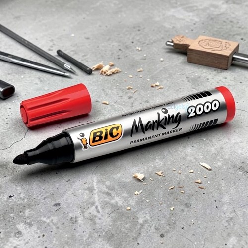 Bic Permanent Markör 2000 Yuvarlak Uç Kırmızı