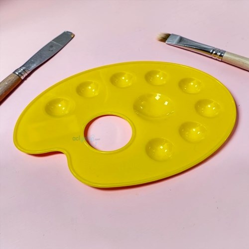 Brons Resim Paleti Renkli 20 Cm Godeli