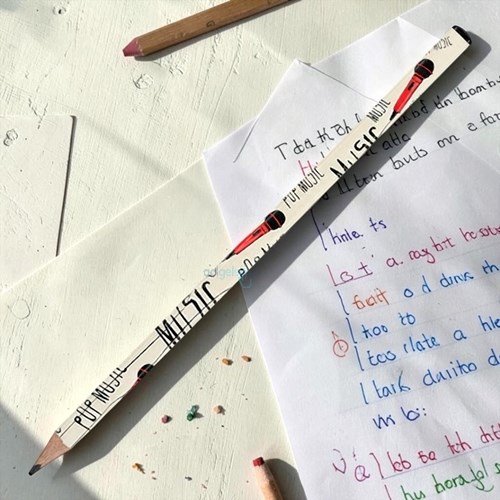 Bruno Visconti Kurşun Kalem Happygraphix Mikrofon