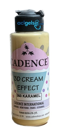 Cadence 3d Cream Effect Boya 120ml 360 Karamel