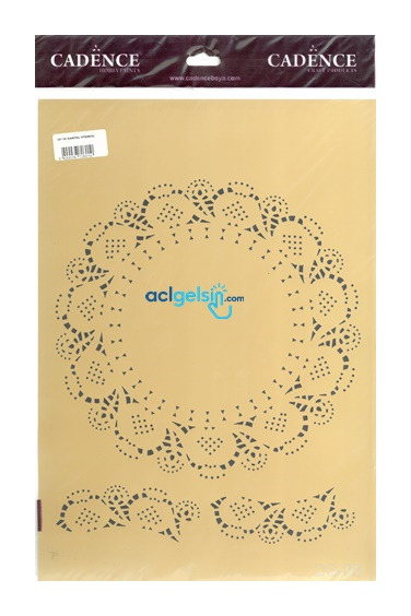 Cadence Dantel Seri Stencil 25x3 Cm Ds-05