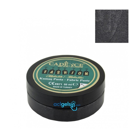 Cadence Fashıon Kumaş Pasta Metalik Fmp-12 Siyah 50ml