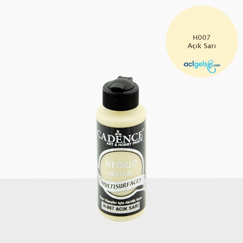 Cadence Hybrid Akrilik Boya Açık Sarı 120 Ml H-007