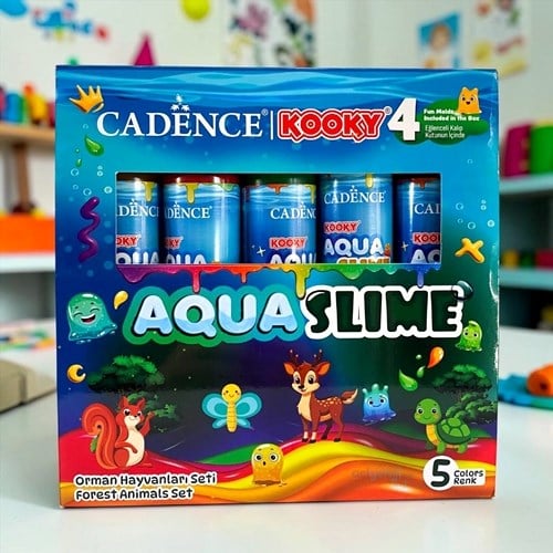 Cadence Kooky Aqua Slime Orman Hayvanları Seti 5 Renk