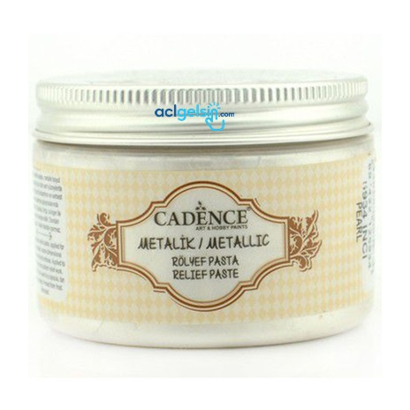 Cadence Metalik Rölyef Pasta 150 Ml 5934 Inci