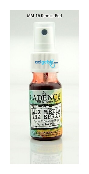 Cadence Mıx Medıa Sprey Mürekkep Boya 25 Ml Mm-16 Kırmızı