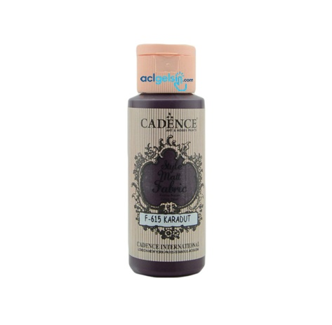 Cadence Style Matt Kumaş Boyası 59 Ml F-615 Karadut