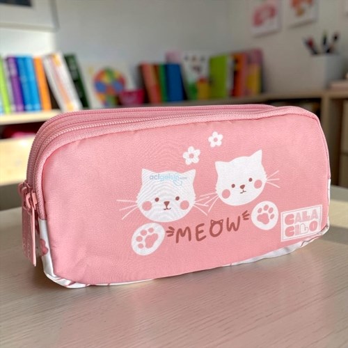 Calacilo Kalem Çantası Cat 3 Gözlü