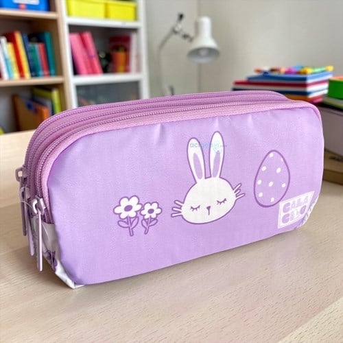 Calacılo Kalem Çantası Rabbit 3 Gözlü