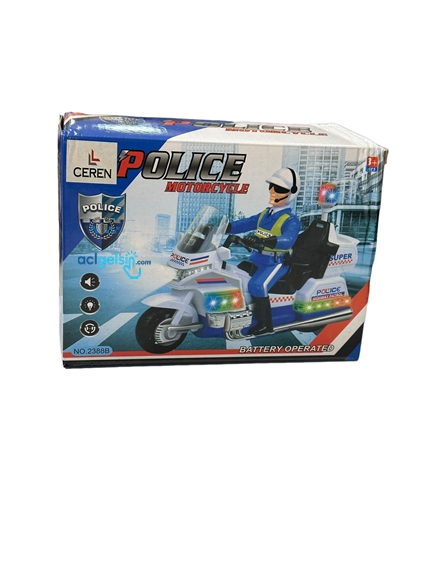 Ceren Toys Işıklı Pilli Sesli Polis Motorsiklet 8227