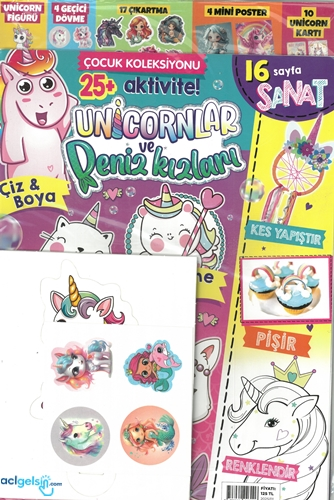 Çocuk Koleksiyonu Unicornlar Ve Deniz Kızları Dergisi 2025/01
