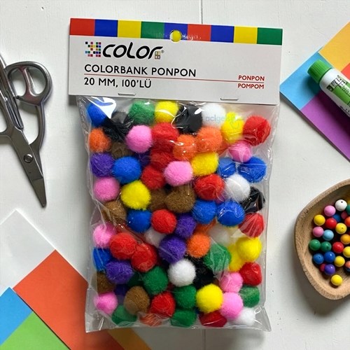 Colorbank Pon Pon 20mm 100 Lü