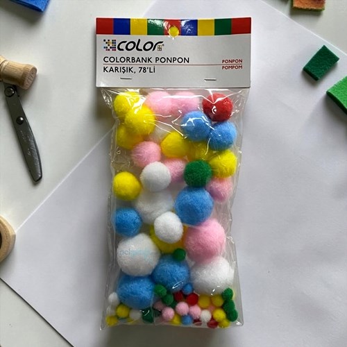 Colorbank Pon Pon Karışık Ebatlar