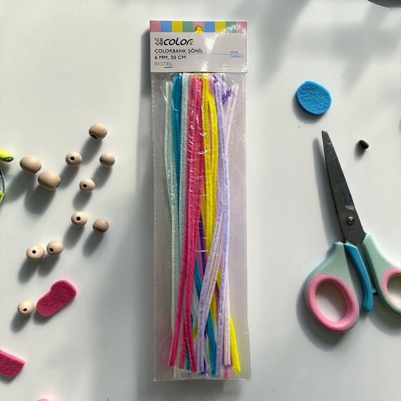 Colorbank Şönil 6 Mm 30 Cm Pastel Renkler