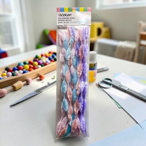Colorbank Şönil Yaprak Şekilli 6 Mm 30 Cm Pastel