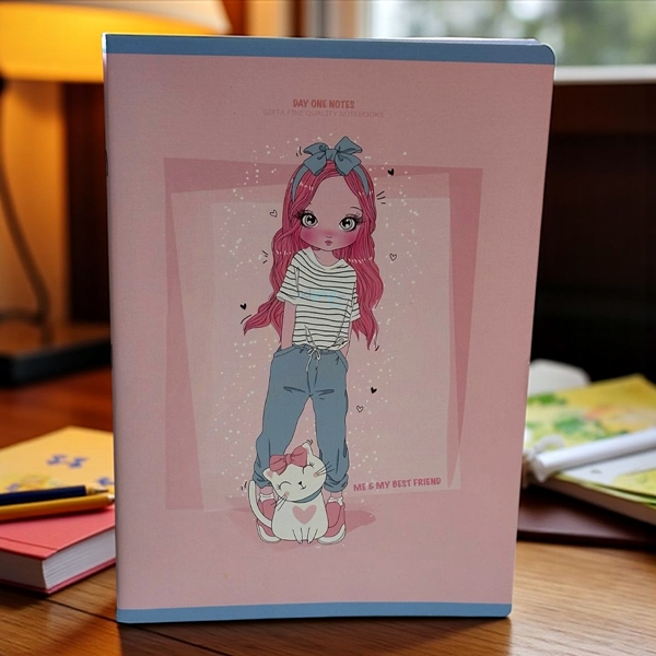 Day-one Notes Tel Dkiş Karton Kapak Defter 80 Yaprak A4 Kareli