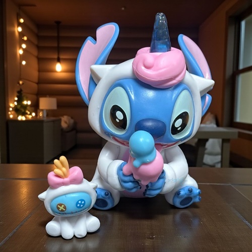 Dek Premium Seri 11'cm Aksesuarlı Stitch Figür Unicorn