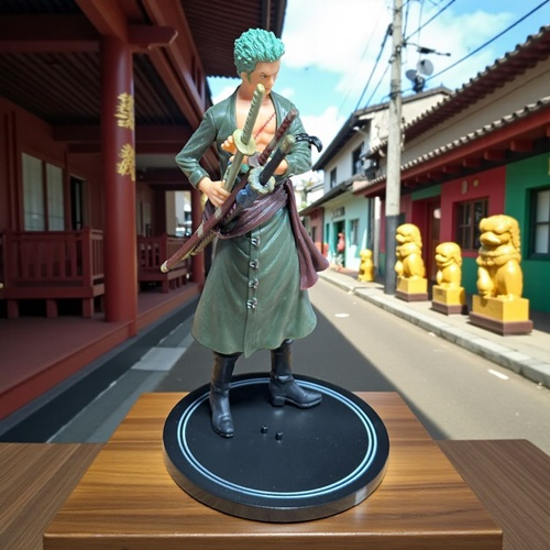 Dekoratif Büyük Boy One Piece Anime/manga Figür Roronoa Zoro