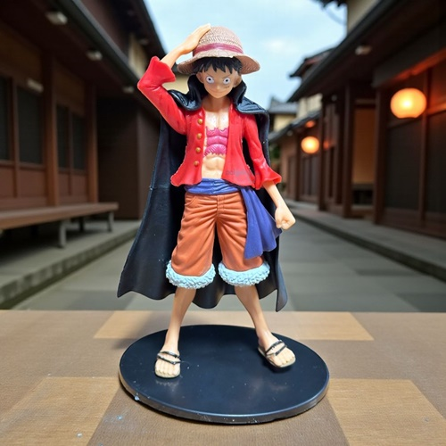 Dekoratif Büyük Boy One Piece Anime/manga Figür Monkey D.luffy