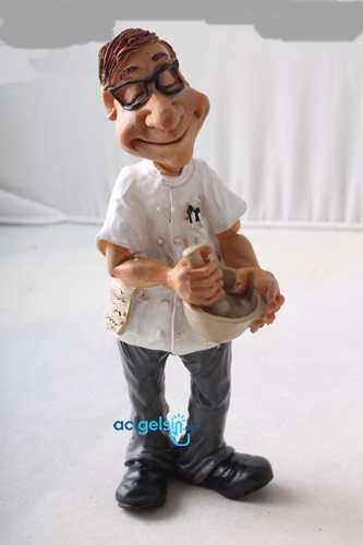 Dekoratif Eczacı Erkek Biblo Wd99688