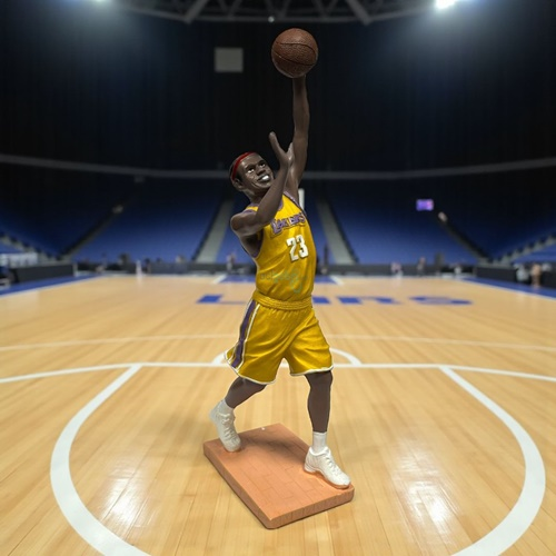 Dekoratif Lakers Basketbolcu Figür James Biblo