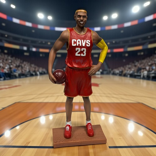 Dekoratif Lakers Basketbolcu Figür James Biblo
